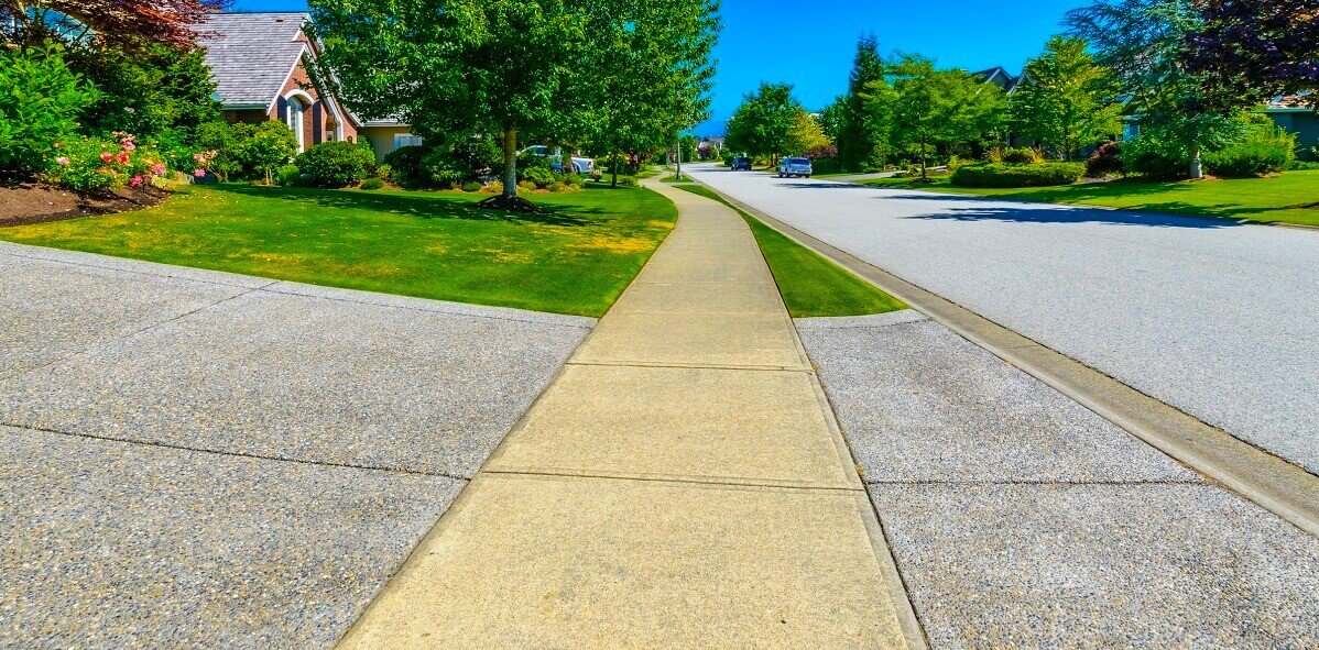 concrete sidewalk