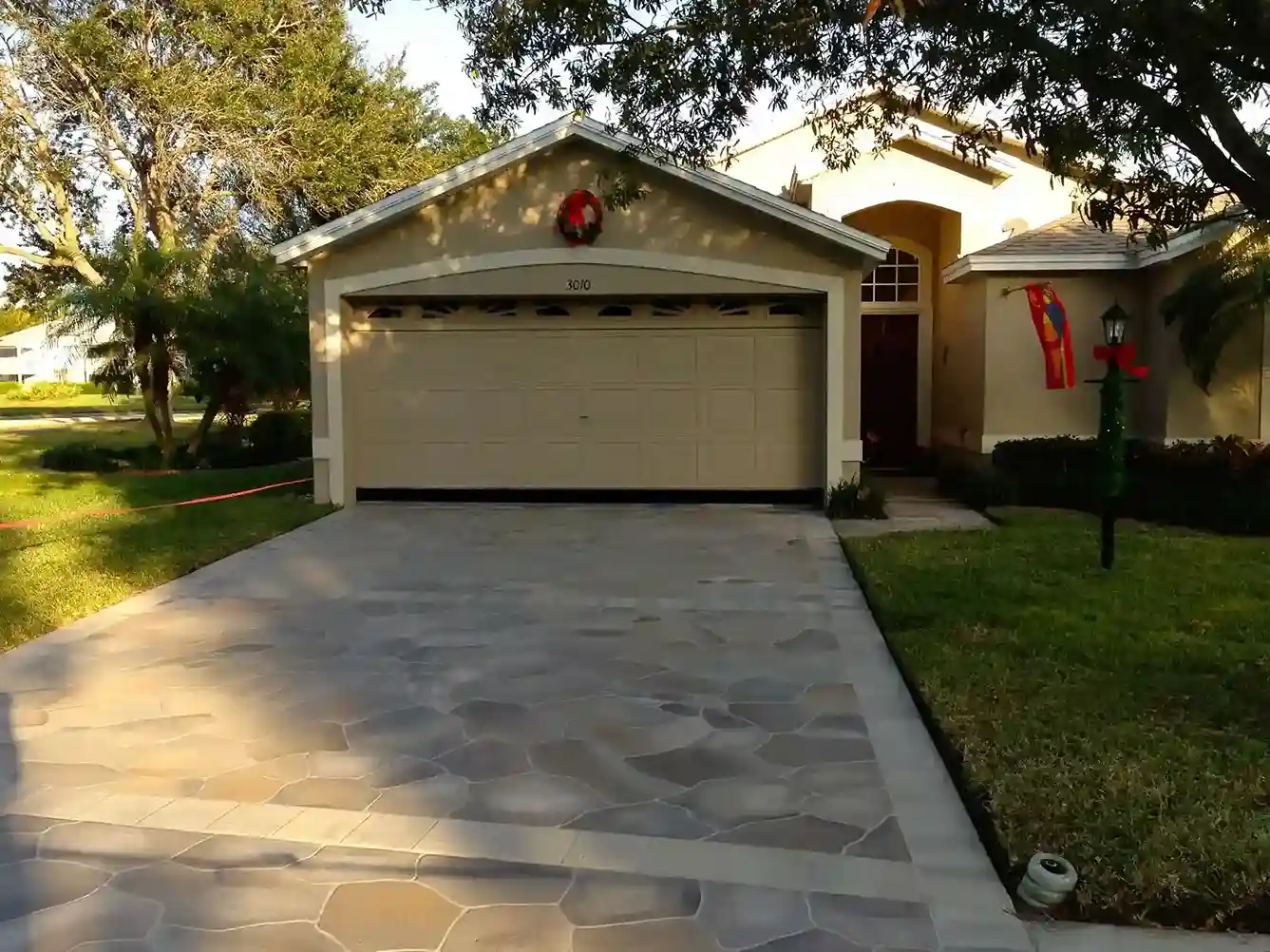 concrete driveway 
